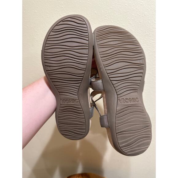 Vionic Jodie Sandal Pewter Sandals silver size 6 - Picture 5 of 6